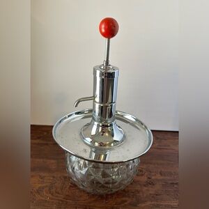 Park Sherman Mid Century Modern Glass Liquor Shot Dispenser Pump Springfield Ill